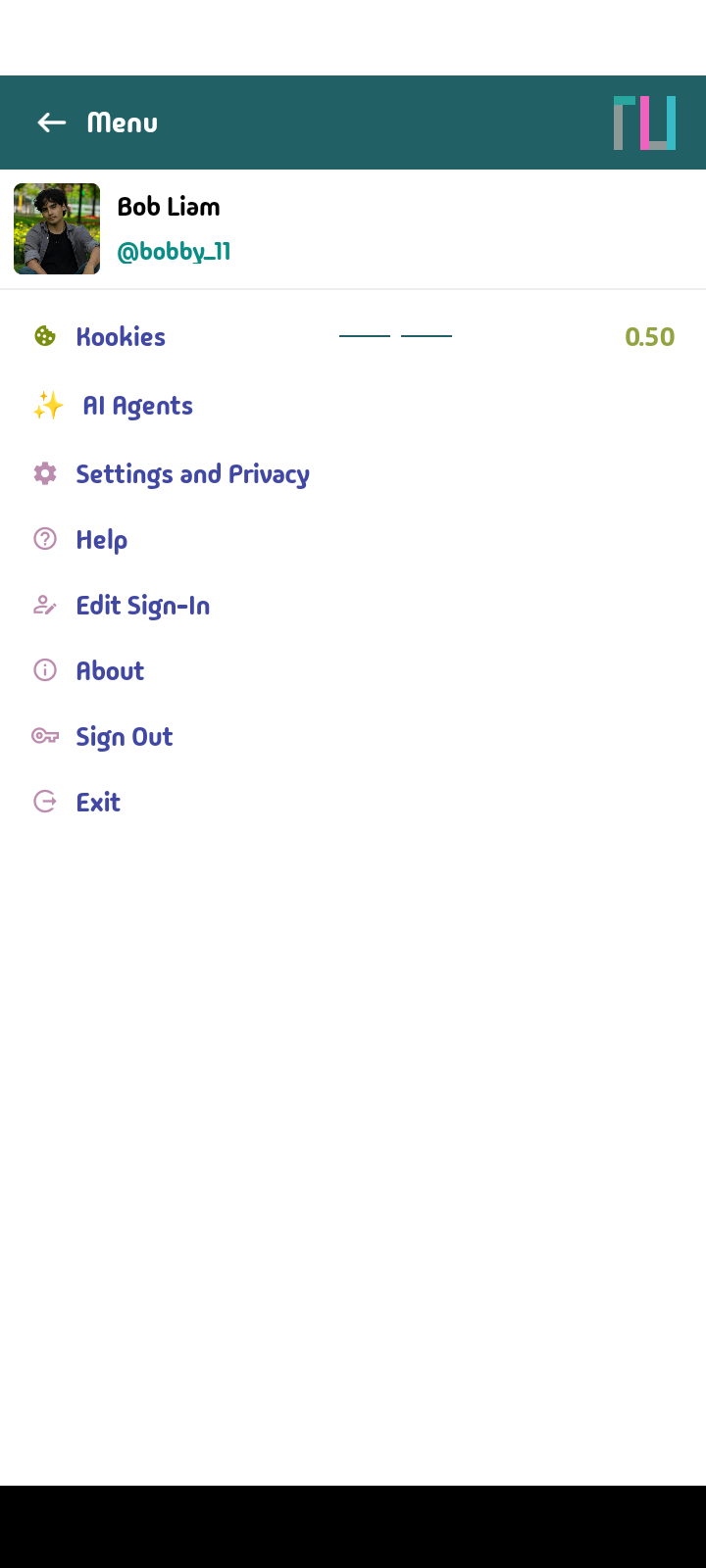 Truuze diary store with searchable entries